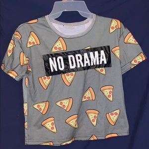 Cropped Pizza t-shirt